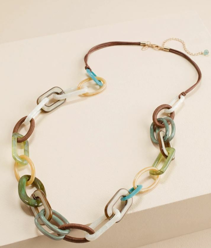 CHICO'S MULTICOLOR SINGLESTRAND NECKLACE