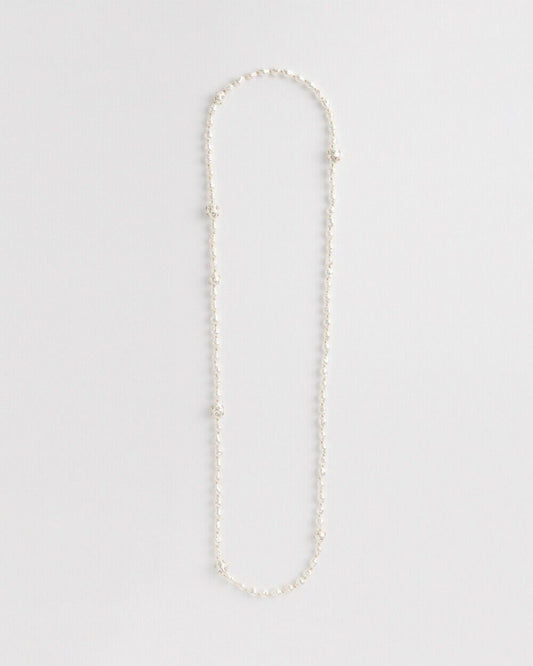 CHICO'S LONG FAUX PEARL NECKLACE