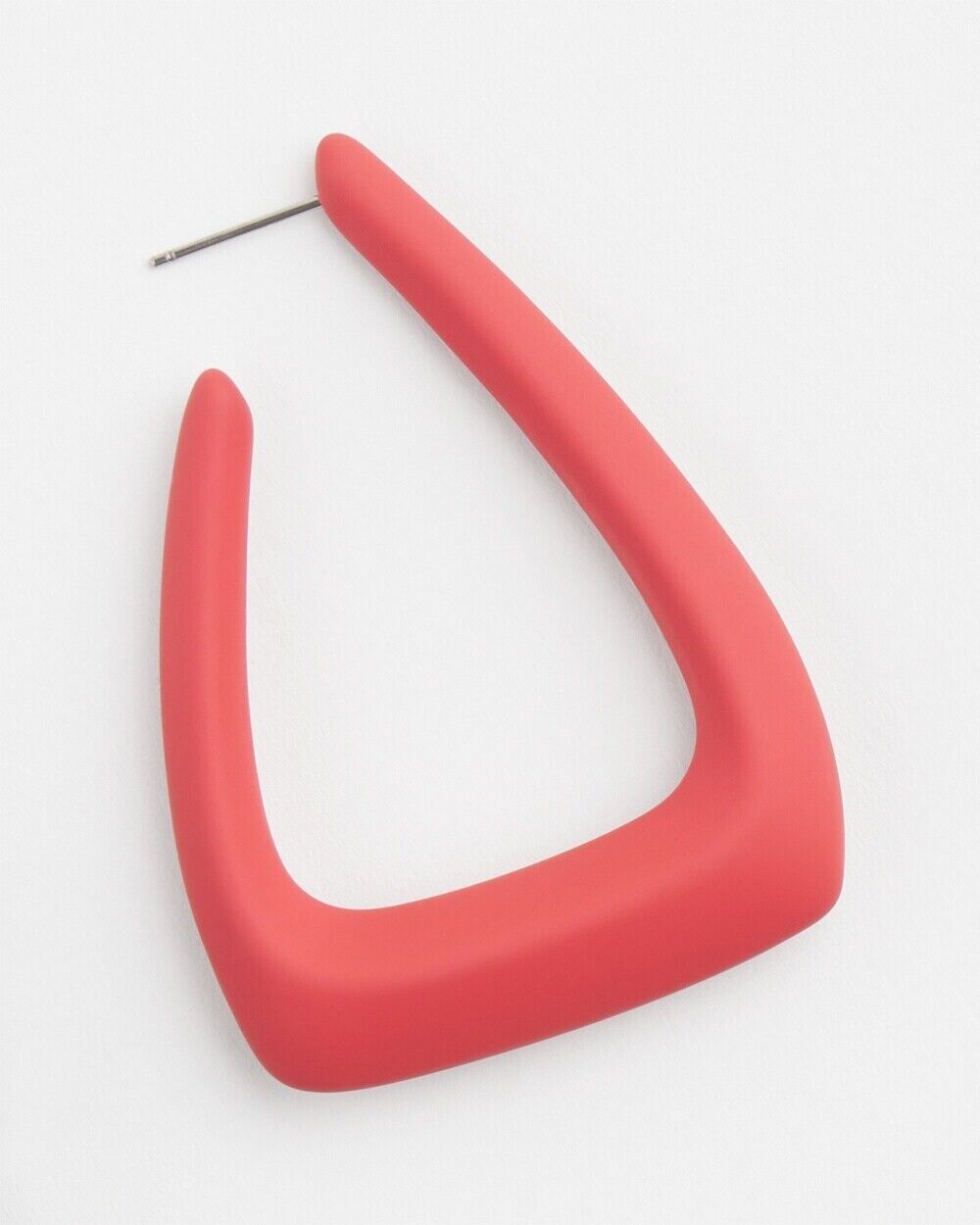CHICO'S NO DROOP ORANGE DIPPED HOOP EARRINGS