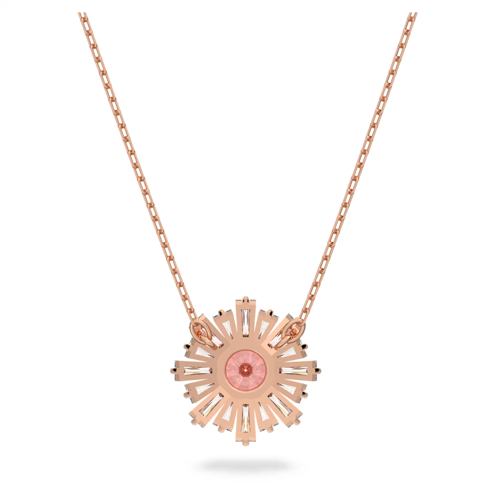 Swarovski Idyllia pendant Mixed cuts, Sun, Pink, Rose gold-tone plated