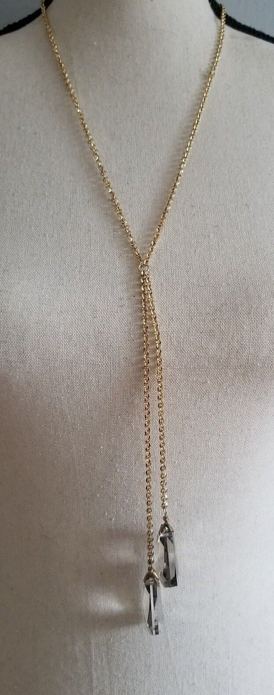 CHICO'S SYDNIE DOUBLE-DROP PENDANT NECKLACE