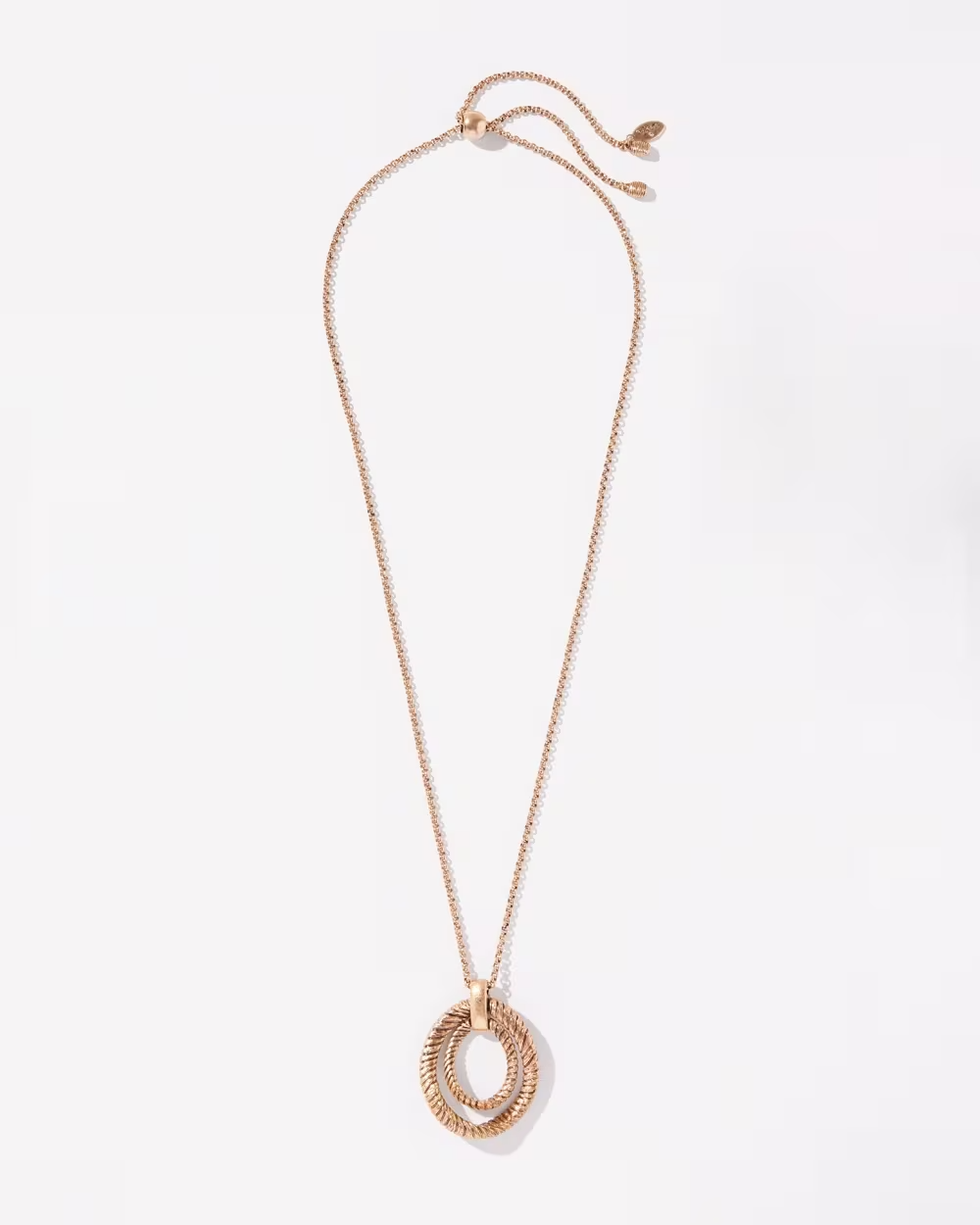 CHICO' S GOLD TONE ADJUSTABLE NECKLACE