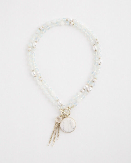 CHICO'S CONVERTIBLE BEADED NECKLACE