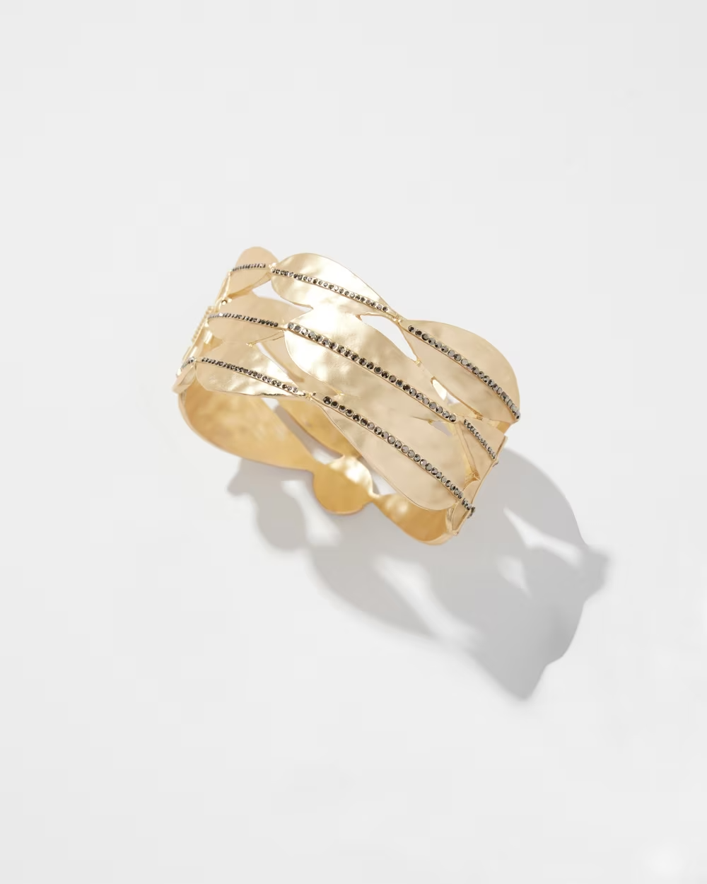 CHICO'S GOLD TONE CUFF BRACELET