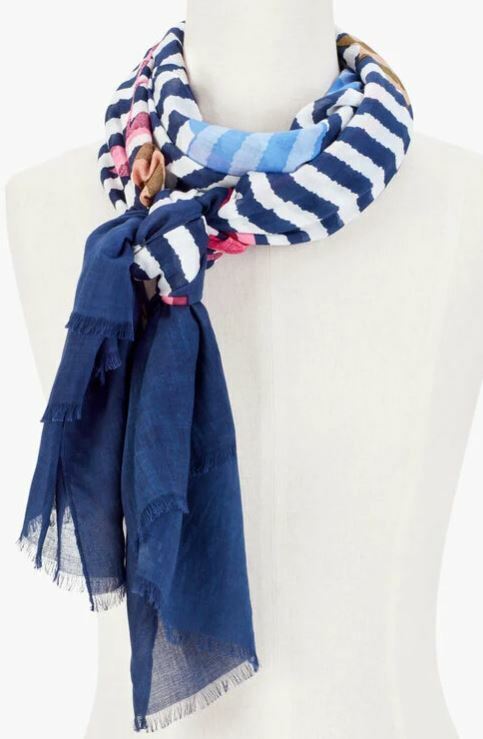 TALBOTS SPRINGTIME FLORAL OBLONG SCARF