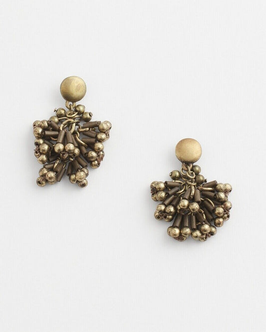 CHICO'S BEADED CLUSTER EARRINGS