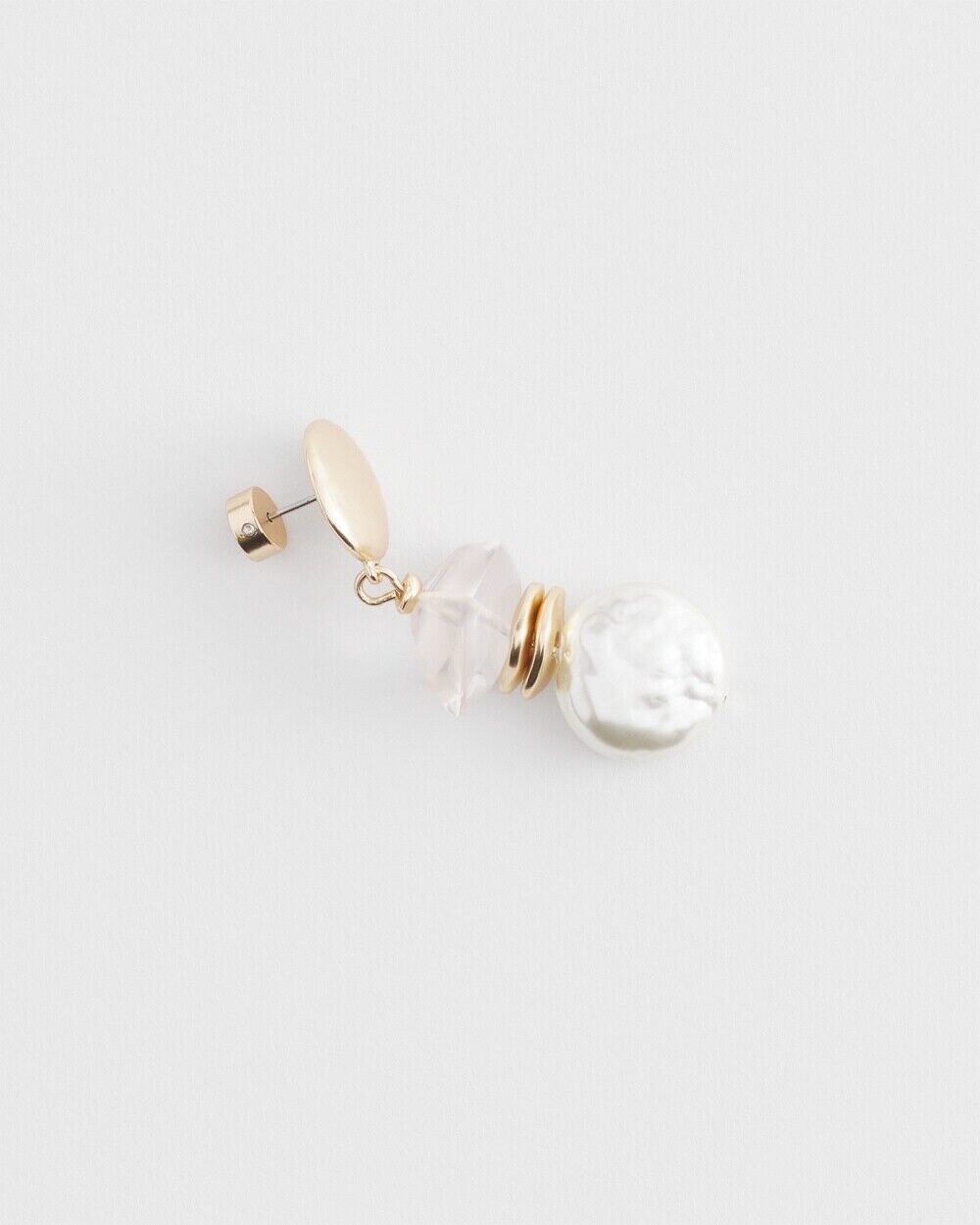 CHICO'S FAUX PEARL DROP EARRINGS