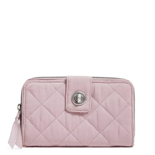 Vera Bradley Ultralight RFID Turnlock Wallet, Light Dusky Plum