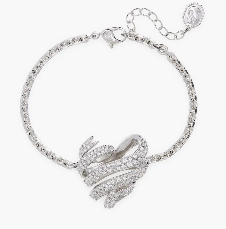 Swarovski Volta Crystal Heart Pendant Bracelet