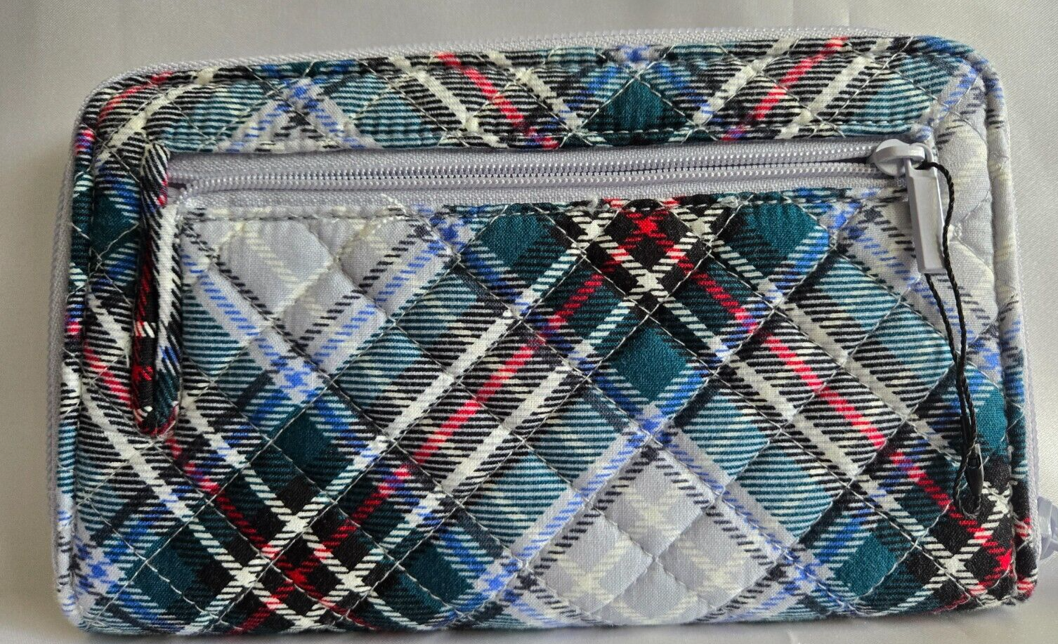 Vera Bradley RFID Turnlock Wallet, Multicolor Plaid