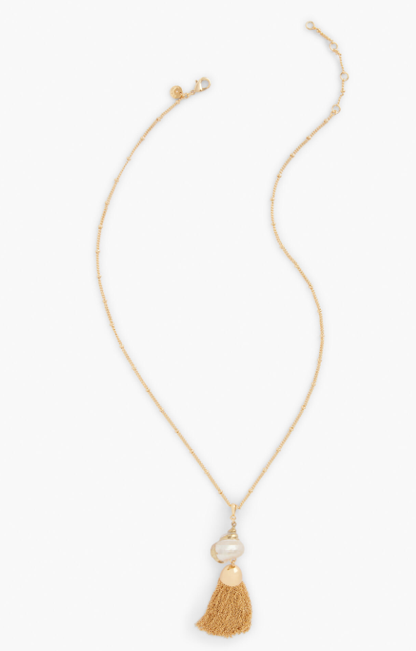 TALBOTS SEASHELL PENDANT NECKLACE
