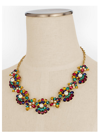 TALBOTS Rainbow Statement Necklace
