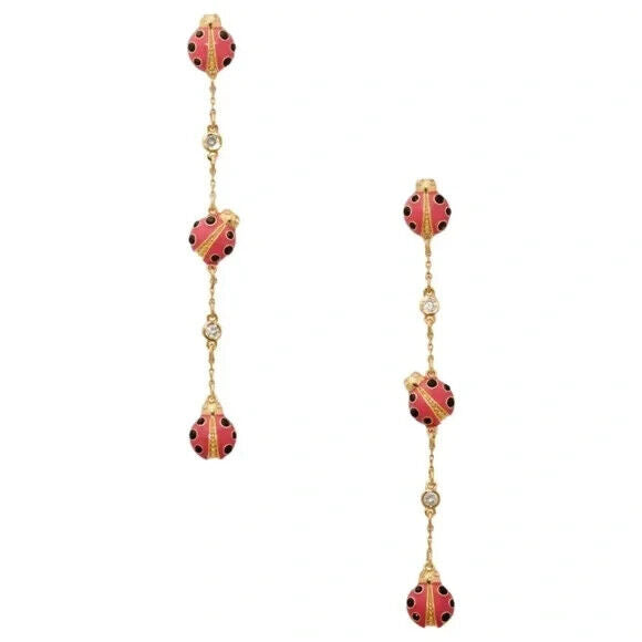 Kate Spade Ladybug Linear Earrings