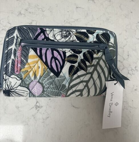 Vera Bradley RFID Turnlock Wallet, Palm Floral