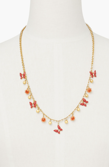 TALBOTS BLOSSOM CHARM NECKLACE