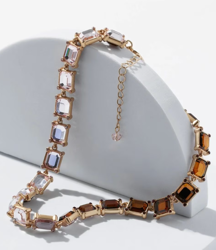 WHITE HOUSE BLACK MARKET 12K GOLD REVERSIBLE SINGLE NECKLACE