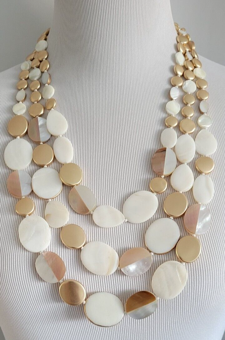 CHICO'S SHELL MULTISTRAND NECKLACE
