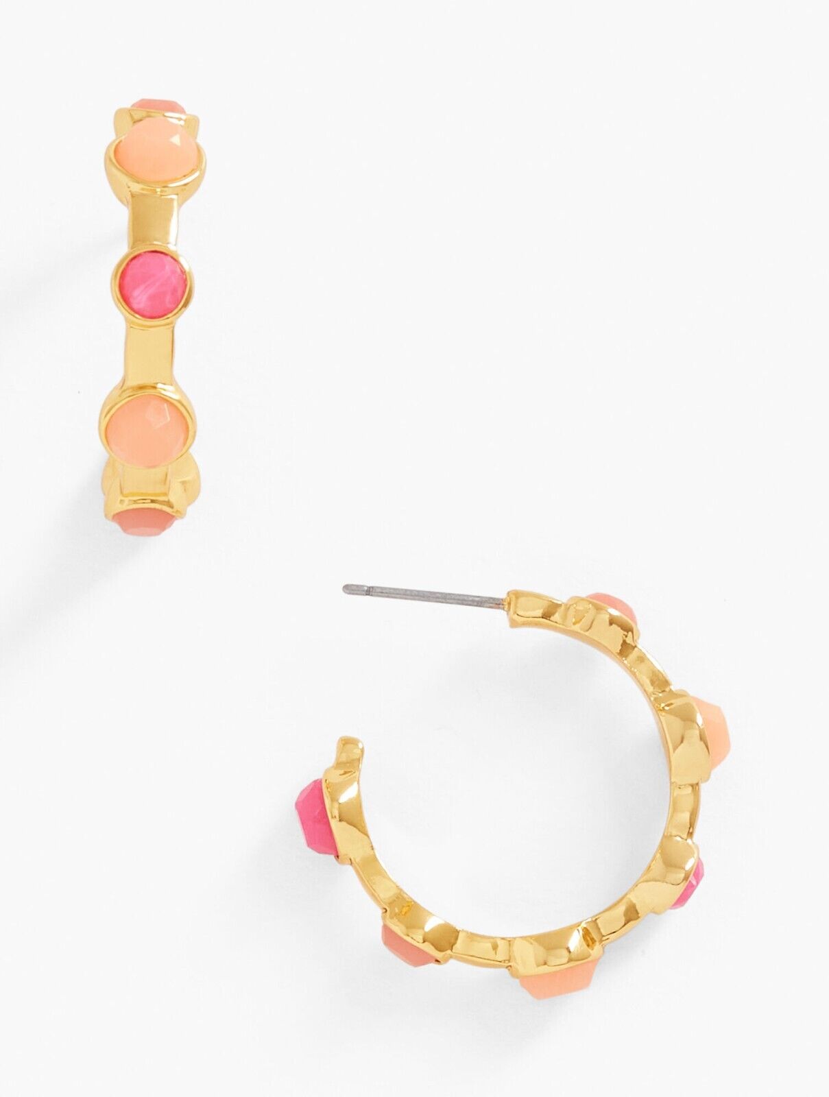 TALBOTS SPRING COLOR HOOP EARRINGS