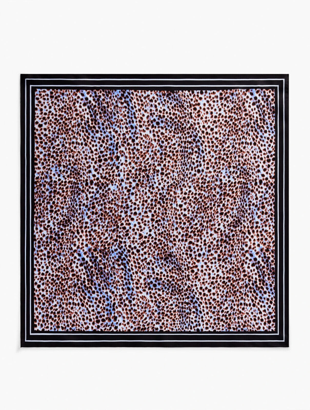 TALBOTS LEOPARD DOT SILK NECKERCHIEF