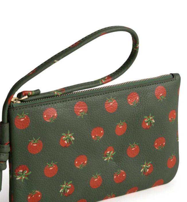 Vera Bradley Knotted Wristlet, Tiny tomatoes in Leather