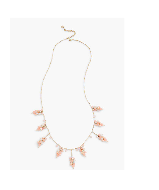 TALBOTS Beaded Clusters Layer Necklace