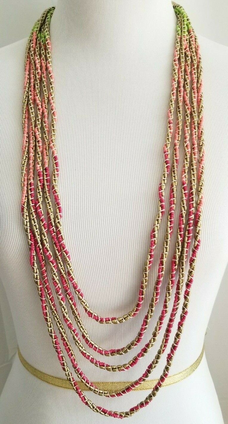 CHICO'S PINK MULTISTRAND NECKLACE
