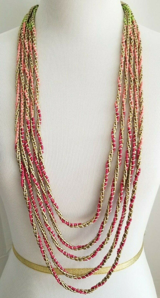 CHICO'S PINK MULTISTRAND NECKLACE