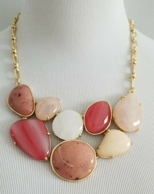 CHICO'S WARM-TONE BIB NECKLACE