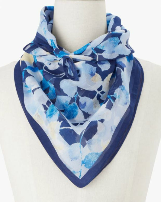 TALBOTS FALLING LEAVES SQUARE SCARF