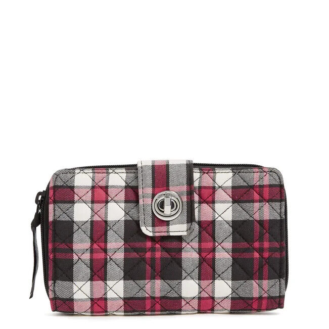 Vera Bradley RFID Turnlock Wallet, Fireplace Plaid