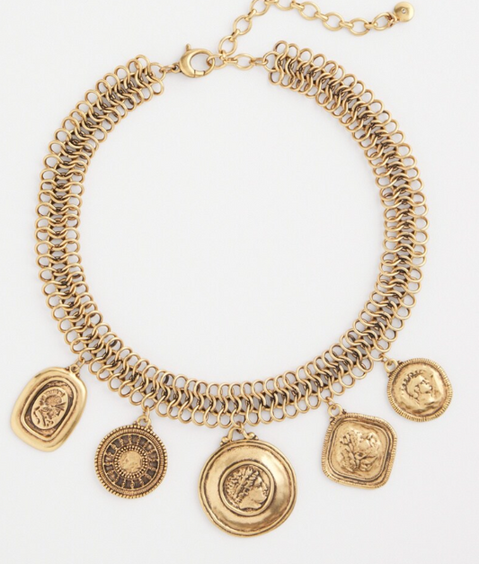 CHICO'S COIN CHARM NECKLACE