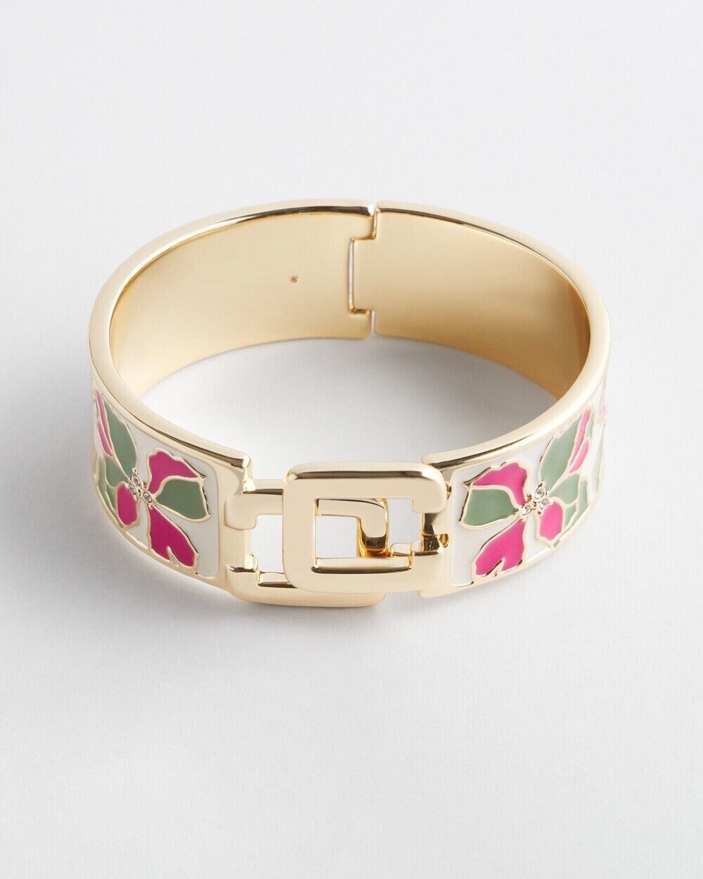 CHICO'S CHICO'S CLICK FLORAL BRACELET