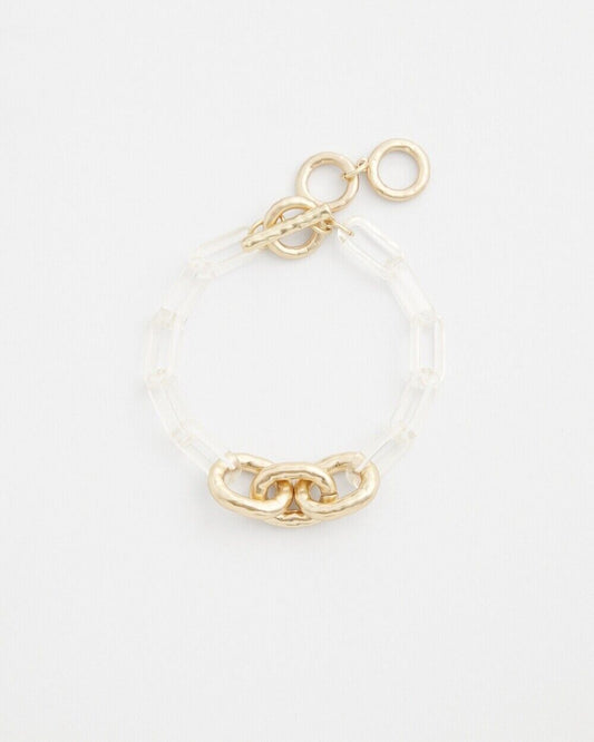 CHICO'S LUCITE LINKS BRACELET