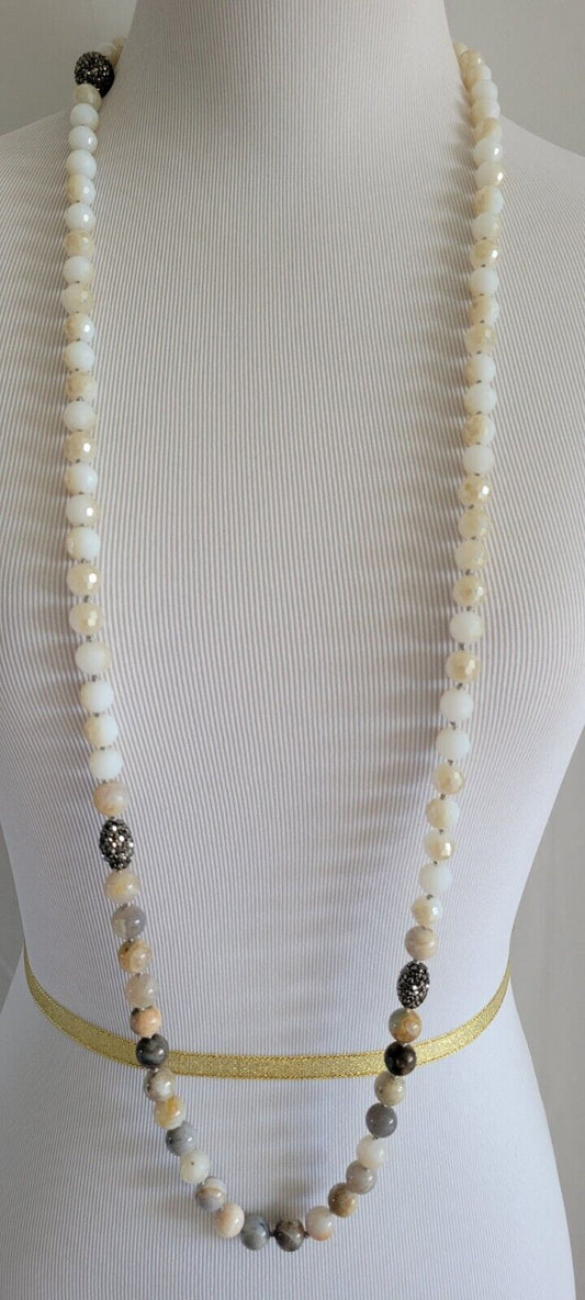 CHICO' S AGATE MAGNETIC INFINITE NECKLACE