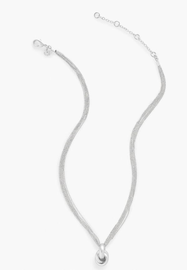 TALBOTS INTERLOCKING PENDANT NECKLACE