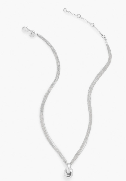 TALBOTS INTERLOCKING PENDANT NECKLACE