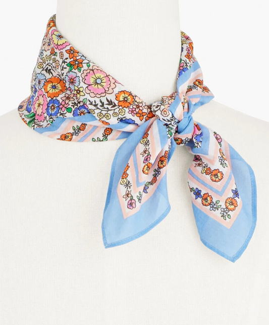TALBOTS ENCHANTING BLOOMS NECKERCHIEF
