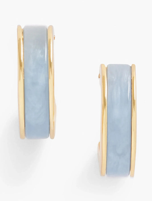 TALBOTS RESIN HOOP EARRINGS