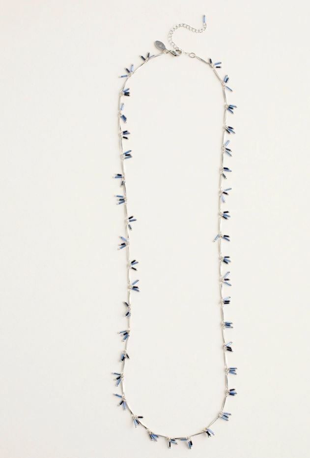 CHICO'S BLUE SINGLE-STRAND NECKLACE