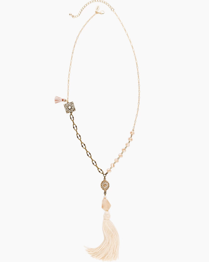CHICO'S LYNN TASSEL NECKLACE