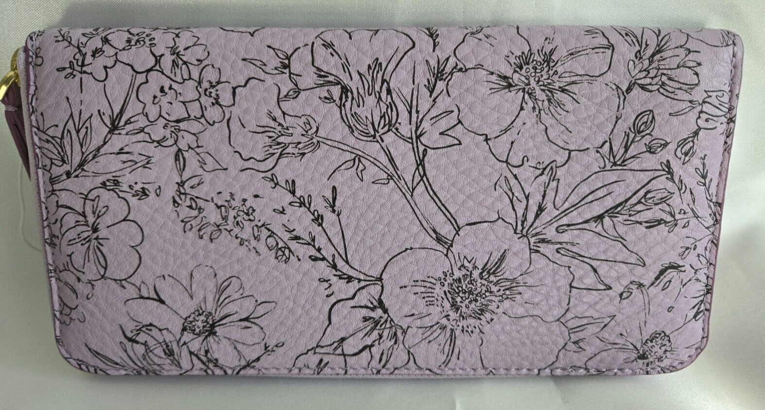 Vera Bradley Continental Wallet, Bloom Lavender Frost in Leather