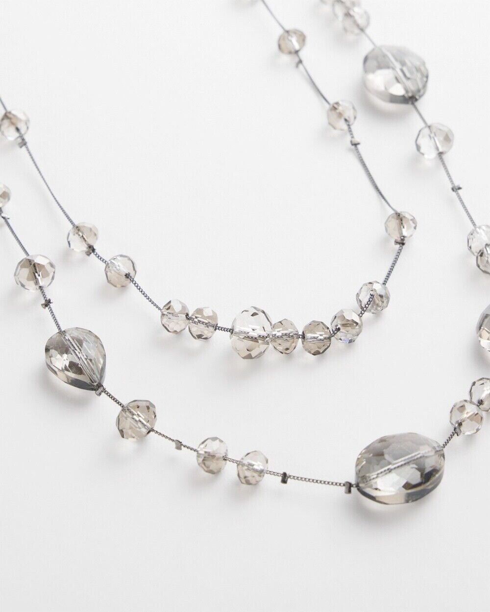 CHICO'S DOUBLE STRAND BEADED NECKLACE