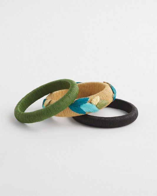 CHICO'S RAFFIA BRACELET SET