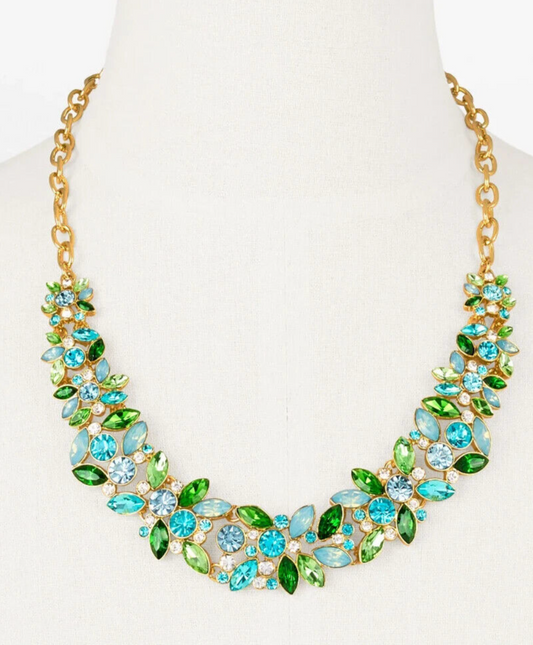 TALBOTS SPARKLING PETAL STATEMENT NECKLACE