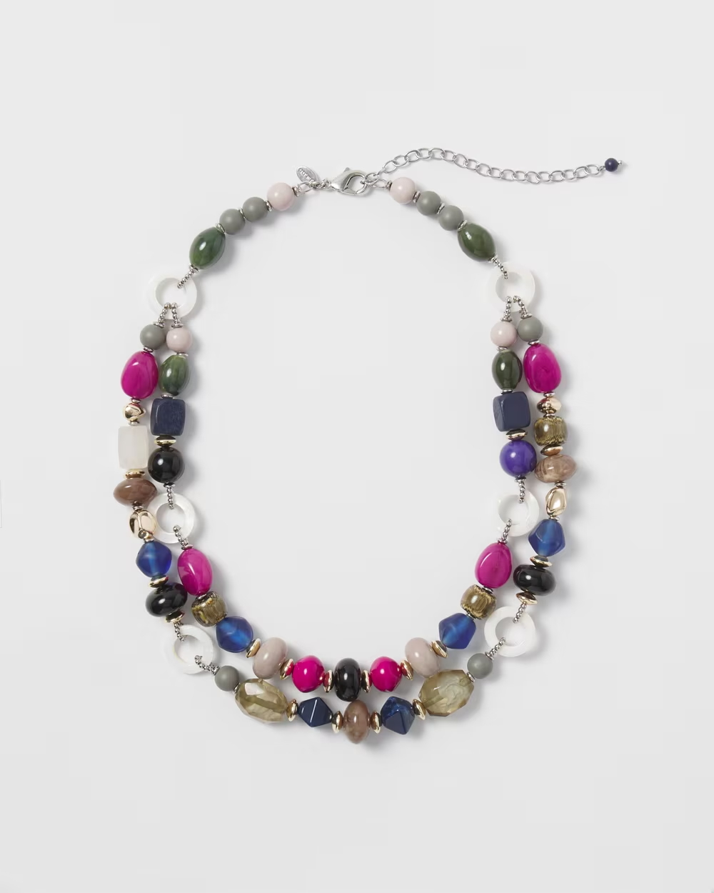 CHICO'S BEADED MULTISTRAND NECKLACE
