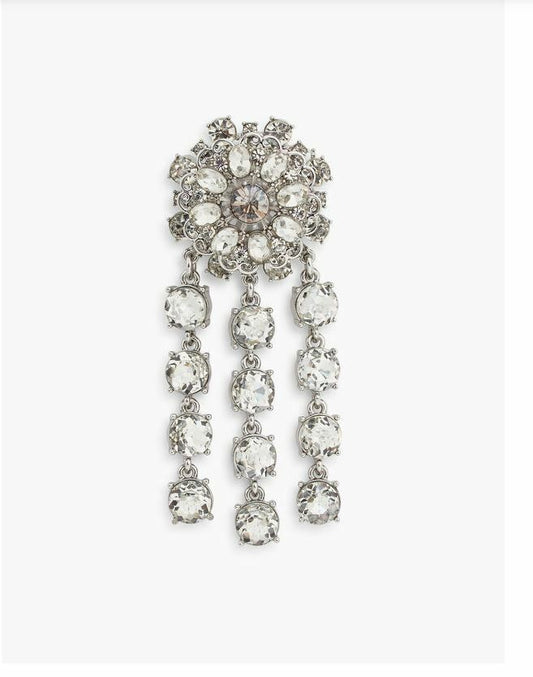 TALBOTS CRYSTAL CLUSTER BROOCH