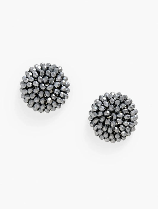 TALBOTS FACETED BEAD CLUSTER STUD EARRINGS