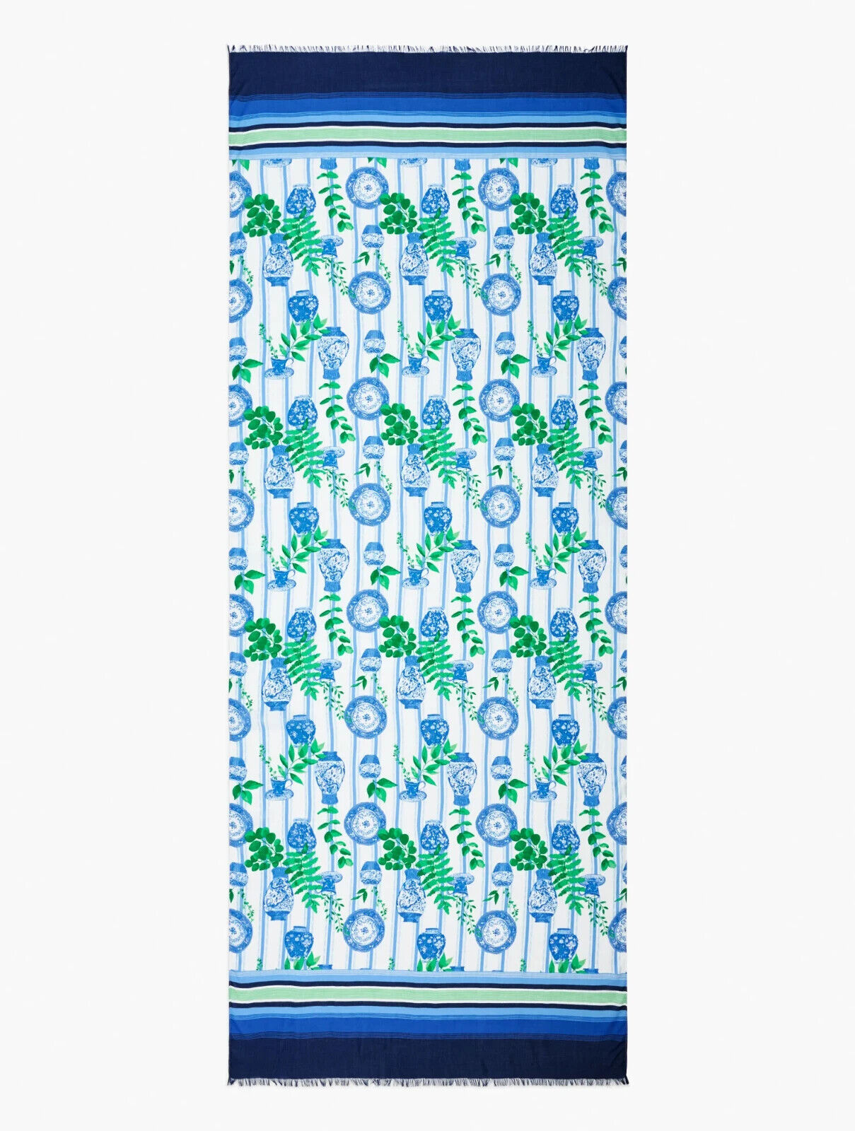TALBOTS POTTERY FLORAL OBLONG SCARF