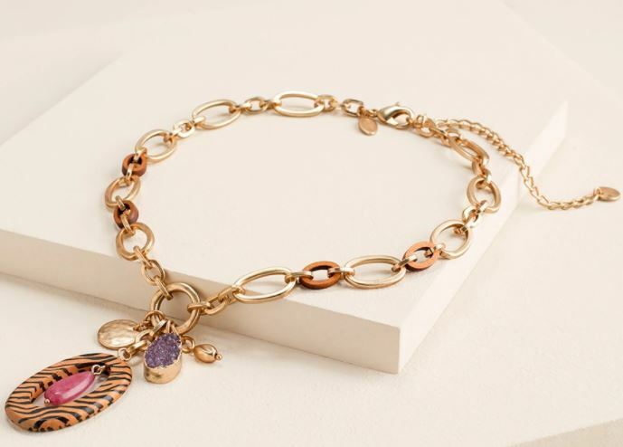 CHICO'S ANIMAL-PRINT NECKLACE