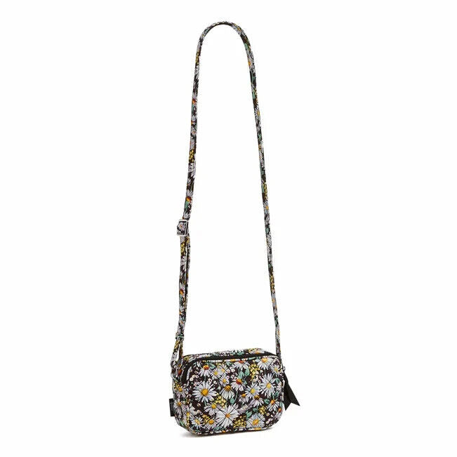 Vera Bradley Mini Evie Crossbody Bag, Daisies White